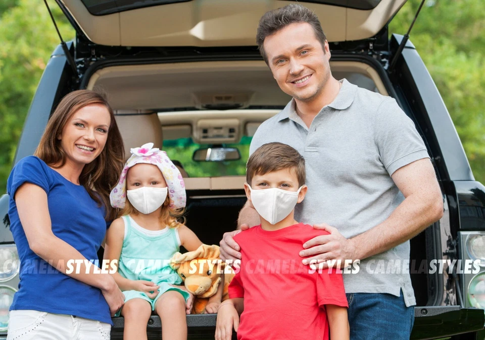 30 pieces 100% cotton Teen face mask back to school size small - Image 3 of 4