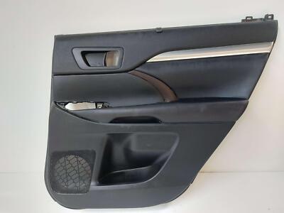 14-16 TOYOTA HIGHLANDER REAR RIGHT DOOR TRIM PANEL BLACK *NOTE | eBay