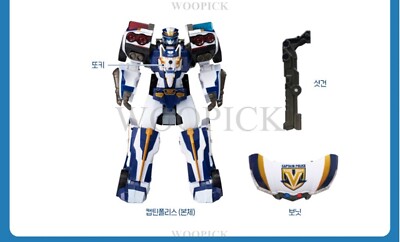 韓国トイ　トボットV トランスフォーマー　CAPTAIN POLICE TOBOT V CAPTAIN POLICE Sergeant Justice Transforming Robot