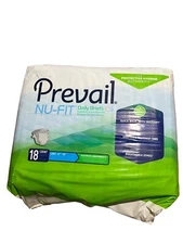 PREVAIL Nu-Fit 18ct LARGE 45-58 ADULT Protective UNDERWEAR Diapers  Lot Of 3