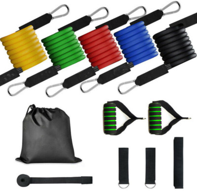 Fitnessband Expander Set 11in1 Gymnastikbänder Widerstandsbänder Yoga Latex DE