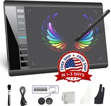 Tableta 10x6 Pluma De Dibujo Digital Para Graficos Grafica Digitalizadora NUEVO.