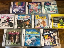 Nintendo DS Game Lot CIB Tested Mario Kart, Pet Shop, Barbie - European READ