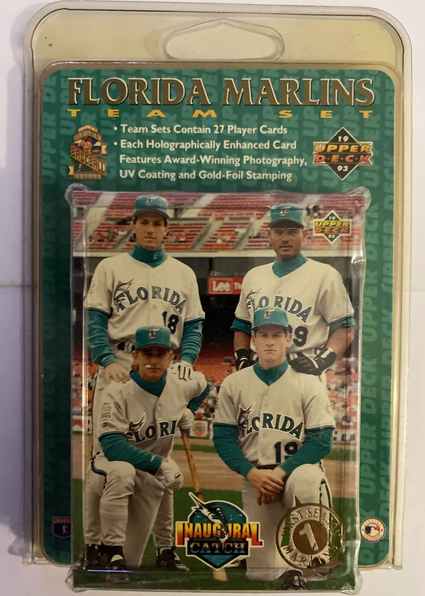 3 Florida Marlins 1993 Upper Deck Team Set (Baseball Cards) Inaugural Season