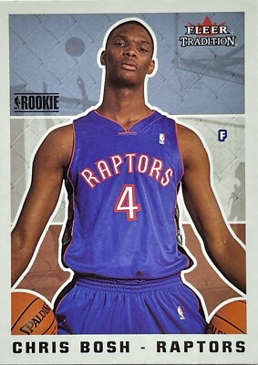 2003-04 Fleer Tradition Rookie RC CHRIS BOSH Toronto Raptors