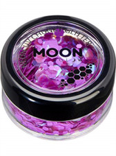 Moon glow neon uv chunky glitter, purple