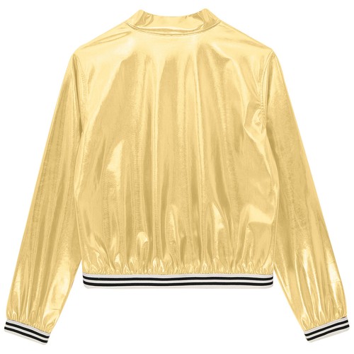 Mens Metallic Jacket Shiny Bomber Jackets Christmas Party Varsity Jacket - Picture 27 of 64