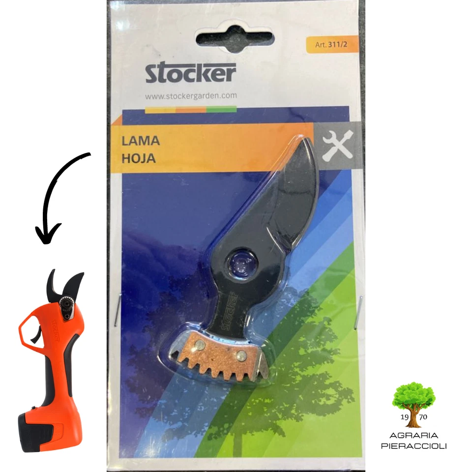 LAMA ORIGINALE STOCKER 311/2 RICAMBIO PER FORBICE A BATTERIA VULCANO E-30 TP