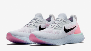 nike epic react flyknit women's pink