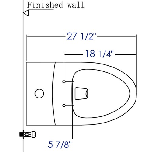 EAGO R-358SEAT Replacement Soft Closing Toilet Seat for TB358 - Picture 2 of 2