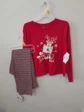 Kids Holiday Time Size Large Pajama Set Christmas Outfit