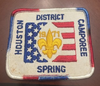 1971 Houston Dist Camporee Patch Alabama Florida Council Boy Scout Badge BSA