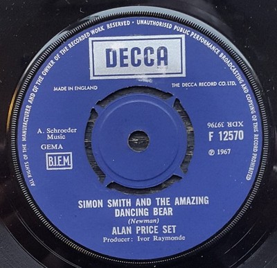 The Alan Price Set - Simon Smith And The Amazing Dancing Bear (7'', Single)