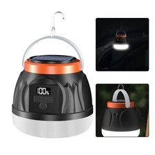 Waterproof Outdoor Solar Powered Camping Bulb Light with Rechargeable Battery