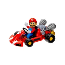 Super Mario Bros Nintendo Movie Pull Back Toy Racer Kart With Figure 2023 Jakks