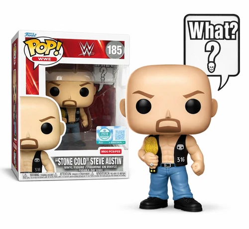 Funko Pop WWE 185 Stone Cold Steve Austin LIMITED EDITION 9500 PCS NEW IN BOX
