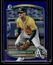 TOMMY WHITE 2025 BOWMAN DRAFT CHROME #BDC-88 PURPLE REFRACTOR 082/250