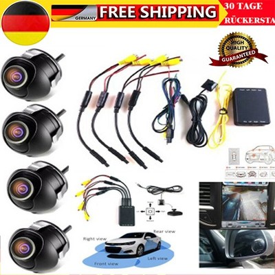 DE 360 °Auto Grad Parking HD Panorama Nahtlose 4 Kamera Parkplatz Monitor System