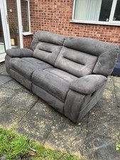 Reclining Sofa 2 Seater Grey