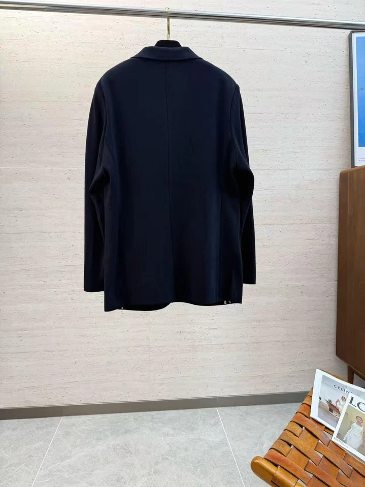 Зимний мужской дышащий комфортный повседневный костюм с длинным рукавом Brunello Cucinelli черный - Изображение 2 из 4