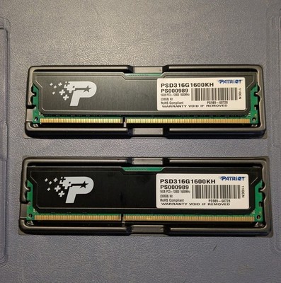 Patriot Signature 16GB (8x2) DDR3-1600 UDIMM PC3-12800 240-Pin RAM PSD316G1600KH