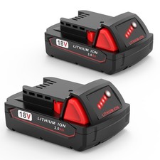 2-Pack 3.0Ah Lithium Battery Replacement for Milwaukee M18 Battery 48-11-1830...