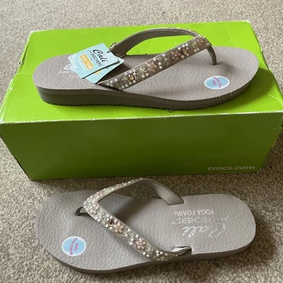 Skechers Cali Meditation Daisy Garden flip-flops size UK 7 Floral Rhinestone - Image 1 of 4