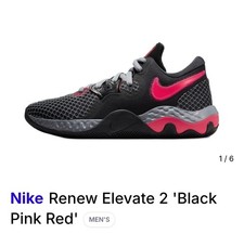 Nike Renew Elevate 2 Black Basketball Shoes CW3406-008 Men's 10.5 Women's 12 NWB
