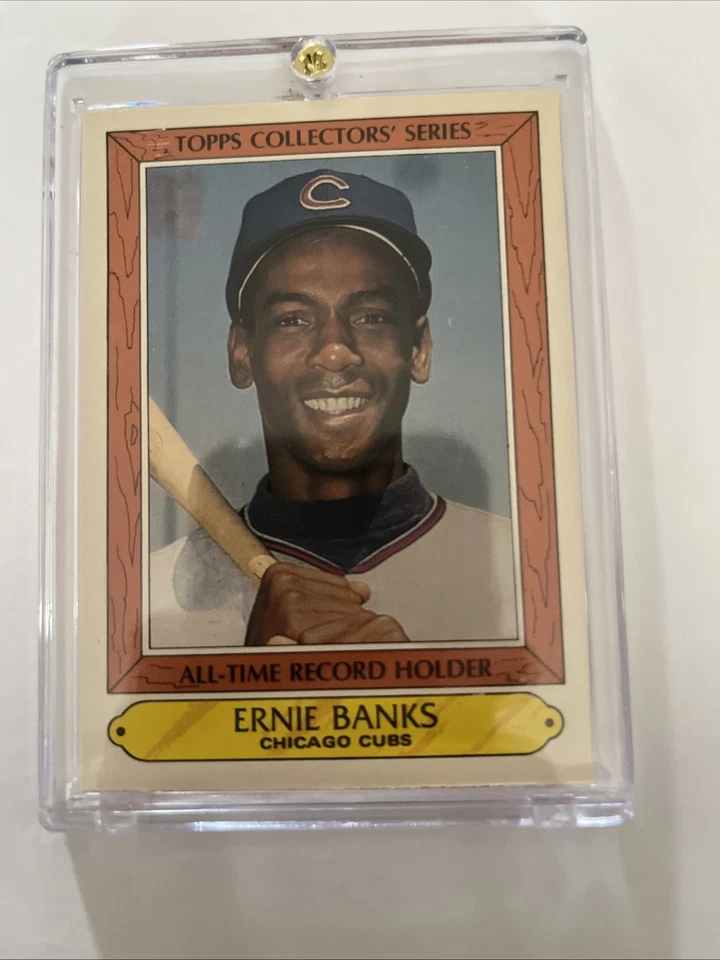 Ernie Banks Lote (4) – 1985 Topps Collector’s Series (2)+ 1988 y 1989 Pacific HOF Foto 4 de 4
