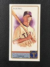 2011 Topps Allen Ginter Mini #142 Michael Young AG Back Variation SP Rangers