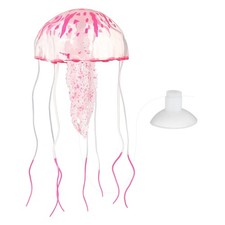 Jellyfish Aquarium Decoration, Fish Tank Decorations Red, L, 1 Pcs