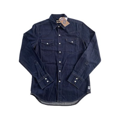 Neu mit Etikett Levi s Denizen kultiges Denim-Westernhemd mit Knopfleiste | Größe S | 100 % Baumwolle