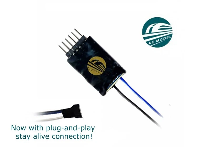AE Model AED-6PD.4 6 Pin Direct Plug 4 Function DCC Decoder