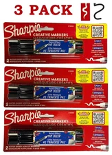 3 PACK Sharpie Brush Creative Markers 2 Water Based Acrylic Paint Effect NoBleed