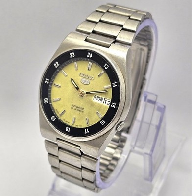 Seiko 5 Automatic 7S26-3160 Railway Time Day/Date Vintage Men's