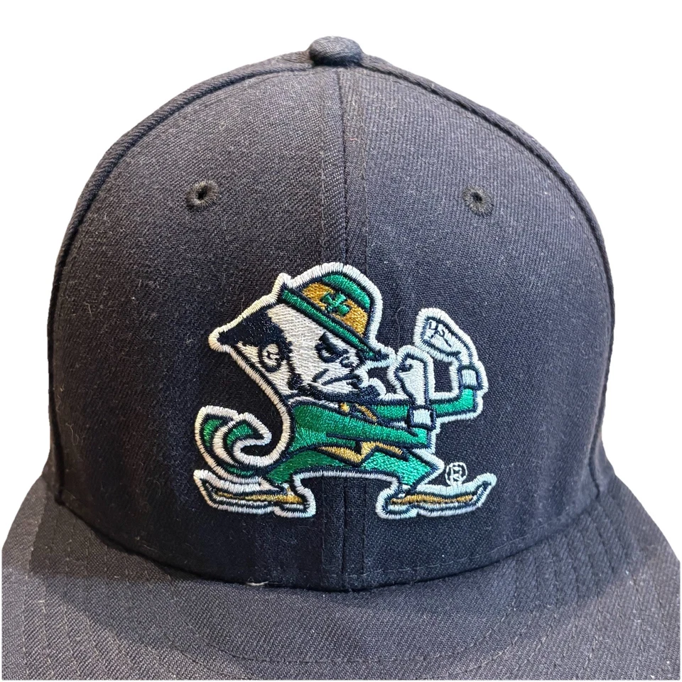 New Era NOTRE DAME FIGHTIN’ IRISH 59Fifty Low Profile Fitted Hat Cap Size 7 1/4 - Image 2 of 4