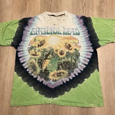 RARE VINTAGE 1998 GRATEFUL DEAD TERRAPIN STATION LIQUID BLUE XL TIE DYE SHIRT
