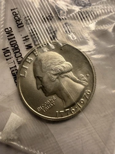 1976 S 40% Silver  Gem BU Washington Quarter in Original Sealed Mint Cello