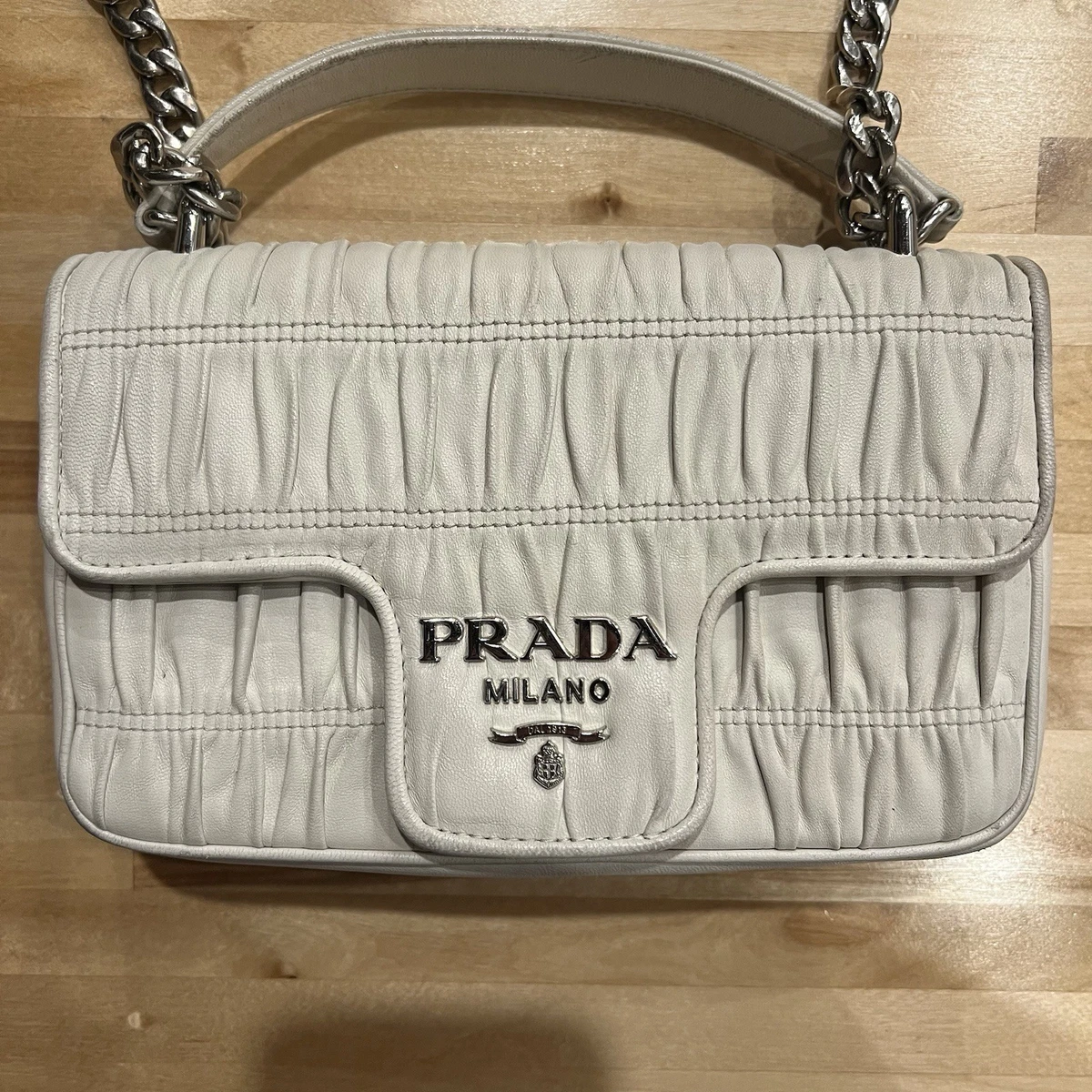 PRADA Nappa Leather Exterior Crossbody Bags & Handbags for Women PRADA Nappa Leather Exterior Crossbody Bags & Handbags for Women