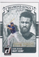 MATT KEMP /99 DONRUSS GOLD PRESS PROOF PARALLEL PADRES #23 2016 16 PANINI