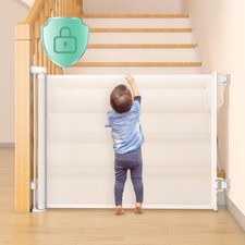 Momcozy Retractable Baby Gate, 33" Tall, Extends up to 55" Wide, Child Safety