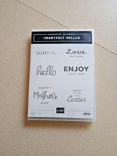 Stampin' up Heartfelt Hellos Cling Stamp set. Sale-a-Bration New