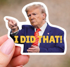 10 pc Trump I Did That Stickers, Gas Pump Stickers, High Quality Vinyl