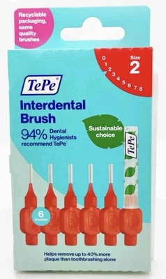 DEFAULT MANUFACTURER TePe Dental Easypick Interdental Brush Toothpicks & Travel Case Size 2 (0.5mm)