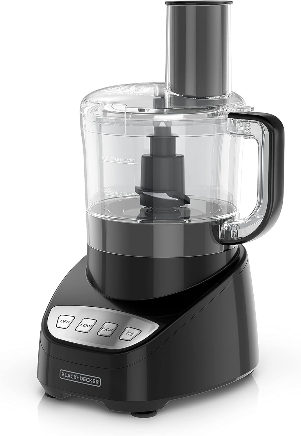 BLACK+DECKER 8-Cup Food Processor, Easy Assembly, Stainless 