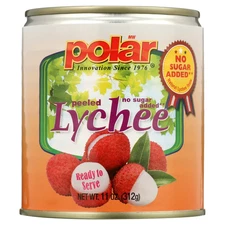 MW Polar Lychee No Sugar Added Peeled Fruit Can Gluten Free Non-GMO 11oz