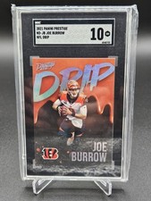 2021 Panini Prestige Joe Burrow NFL Drip Case Hit SSP #ND-JB SGC 10 GEM MINT