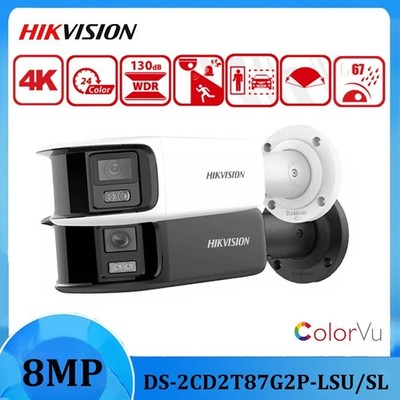 HK Security IP Network Camera 4K 8MP Panoramic DS-2CD2T87G2P-LSU/SL 4mm