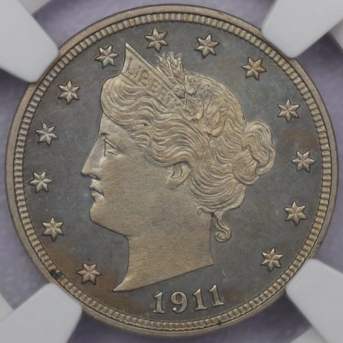 1911 5c Liberty Nickel - NGC PF 65+ CAC