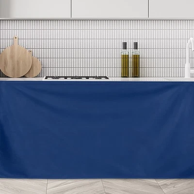Schrankvorhänge Staubschutz Küchenvorhang (90x70cm Dunkelblau) - Bild 1 von 4